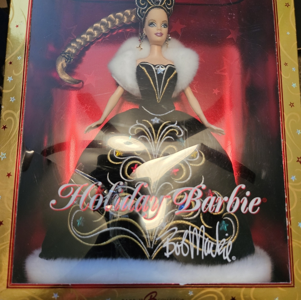 Holyday barbie by Bob Mackie.